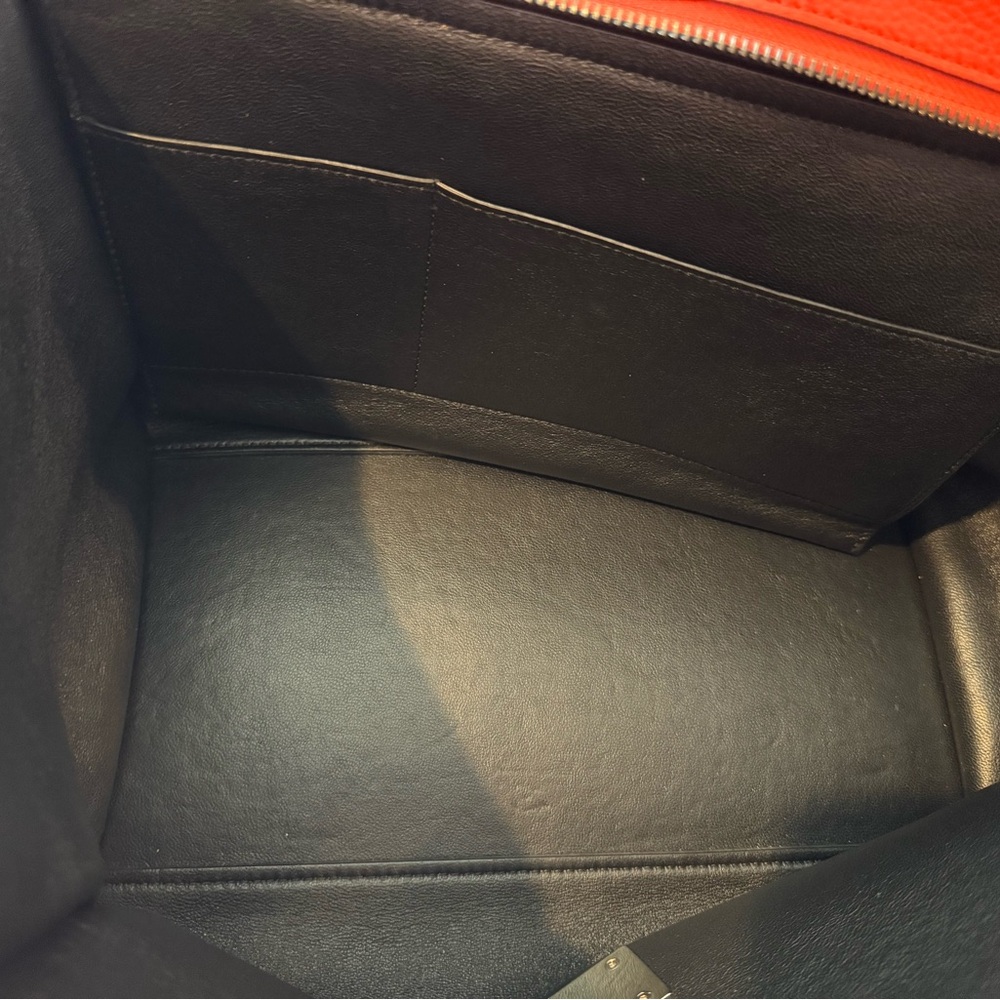Celine leather/ suede trapeze handbag - Picture 9 of 12